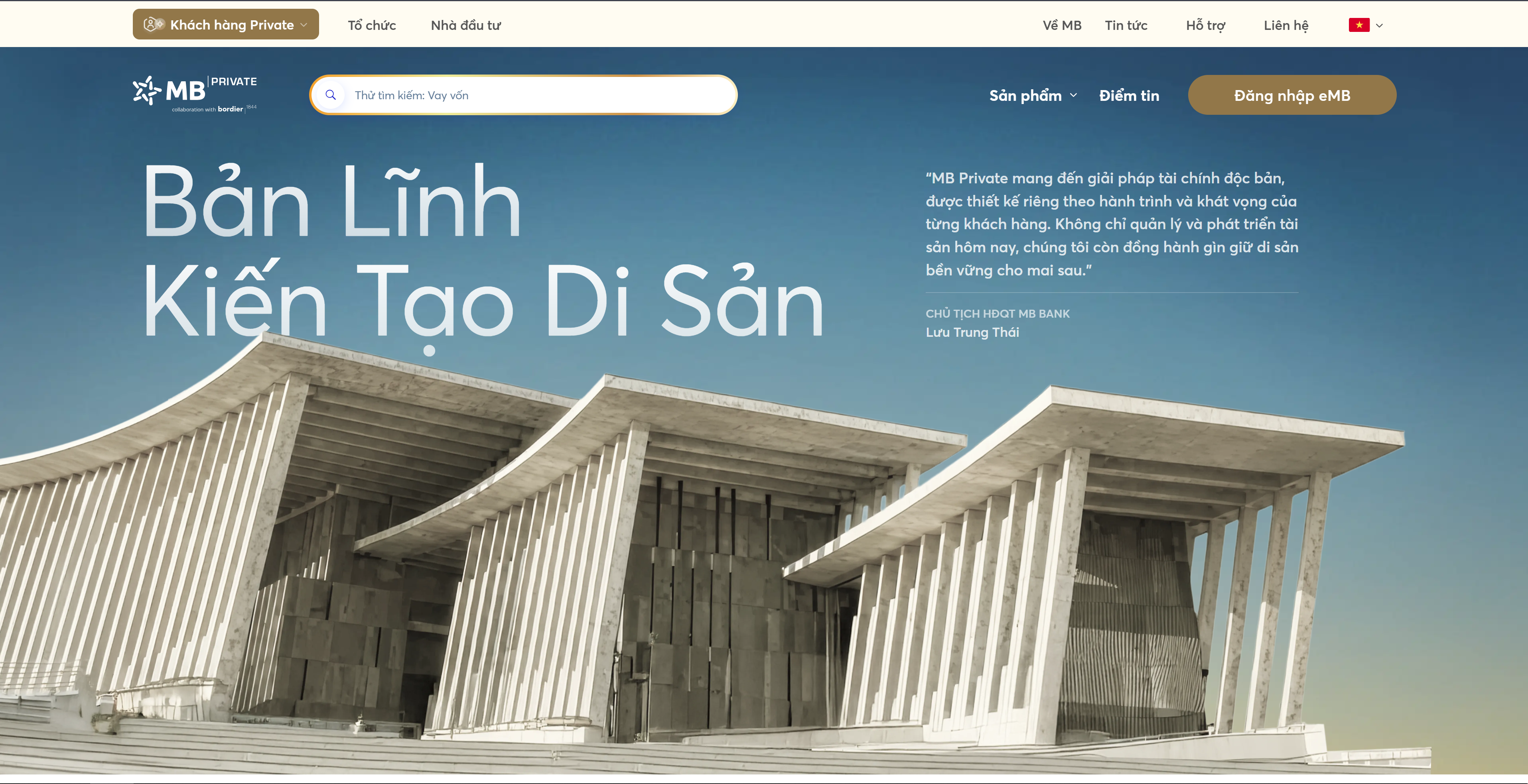 MBBank Brand Website screenshot 2